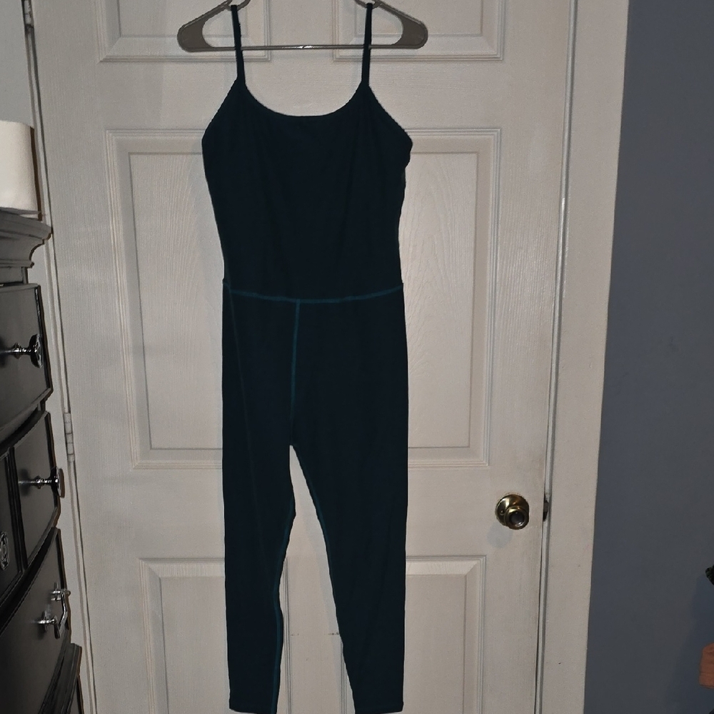 Beyond Yoga XL Teal Blue Jumpsuit Catsuit